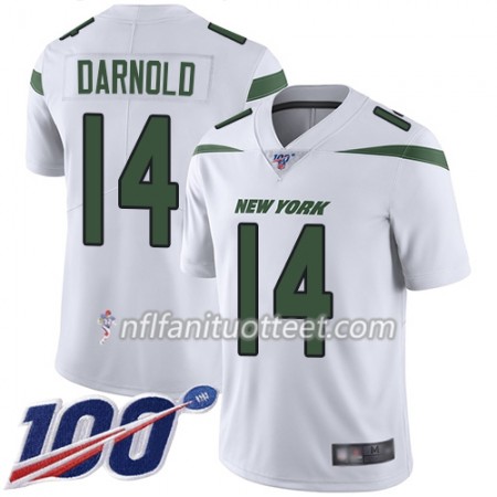 Miesten New York Jets NFL Pelipaita Sam Darnold 14 Nike Valkoinen 100th